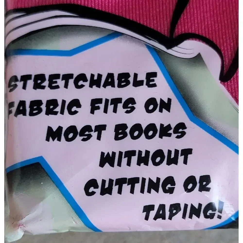 It's Academic Stretchable Book Cover New Set Of 3 Pink Blue & Black